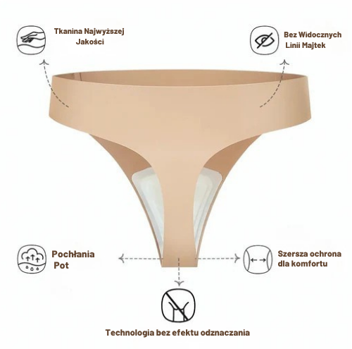 Bezszwowe Stringi by Invisella™ - Bez Efektu Odznaczania